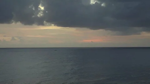 Barbados At Sunset Timelapse Stock Footage 108668142