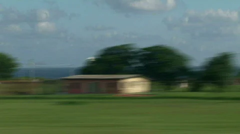 Barbados Take Off Aerial Stock Footage 725499