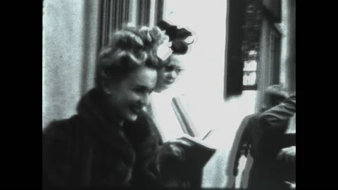 Barbara Woolworth Hutton 1942 Stock Footage 146052767