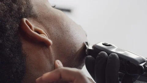 Barbarshop Shave Close Up 4k Stock Footage 92377402