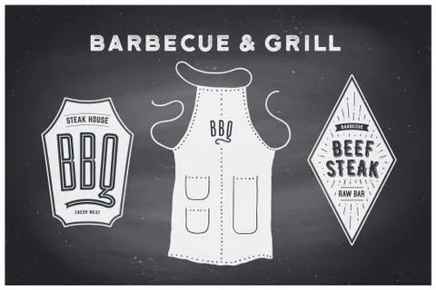 Barbecue and grill tools Stock Illustration
