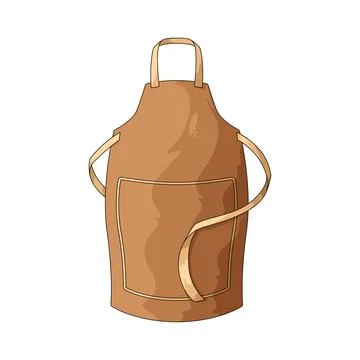 Barbecue apron illustration Stock Illustration