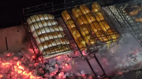 Barbecue area Stock Footage 317571094