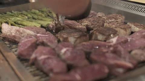 Barbecue BBQ Grill Stock Footage 154714695
