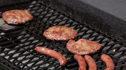 Barbecue BBQ grilling Stock-Footage 34545019