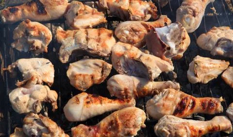 Barbecue chicken Stock Photos