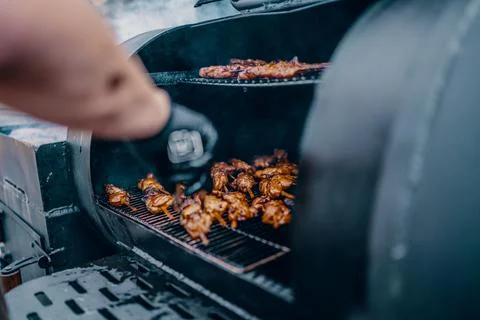 Barbecue close up Stock Photos