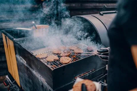 Barbecue close up Stock Photos