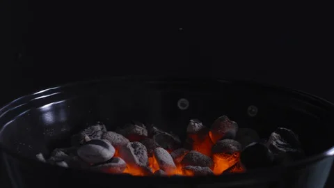 Barbecue in close-up, slow motion Video stock 128178990