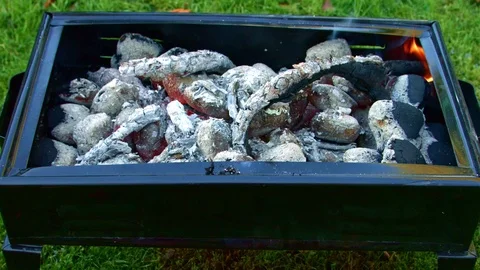 Barbecue coal - fire Video stock 81201874