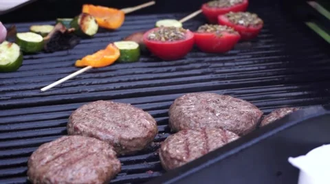 Barbecue cooking closeup Video stock 54643307