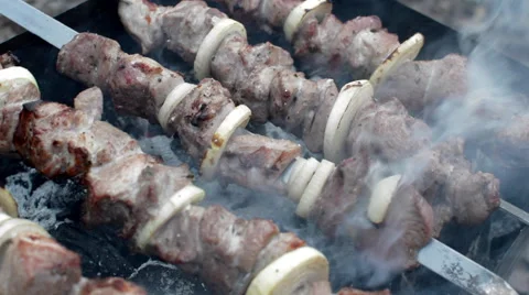 Barbecue Cooking Stock Footage 62525644