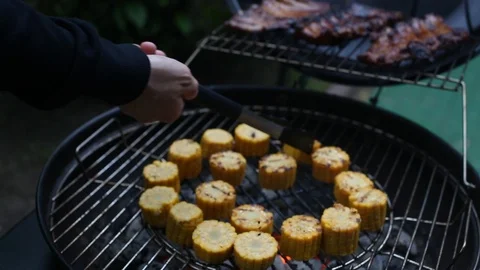 Barbecue corn Stock Footage 109546619