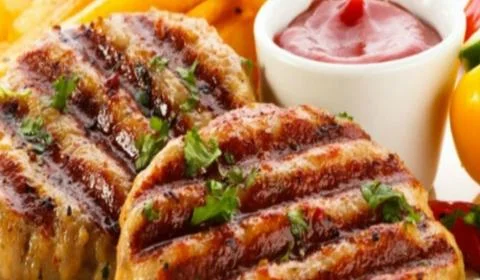 Barbecue cutlets Stock Photos