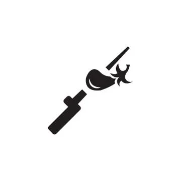 Barbecue Eggplant Stock Illustration