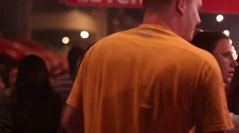 Barbecue fest (evening crowd) _2 Stock Footage 11884431