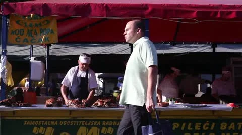 Barbecue fest (stand) Stock Footage 11886404