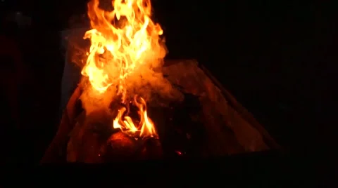Barbecue Fire, Bonfire  Video stock 50796964