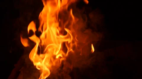 Barbecue Fire, Bonfire - Slow Motion Quarter Speed 스톡 동영상 50796871