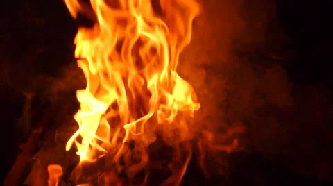 Barbecue Fire, Bonfire - Slow Motion Quarter Speed 스톡 동영상 50796922