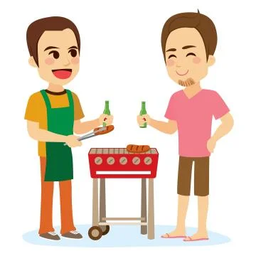 Barbecue Friends Ilustración de archivo