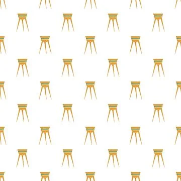 Barbecue grill cartoon pattern seamless background Stock Illustration