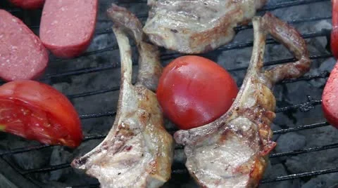 Barbecue grill Stock Footage 11802541