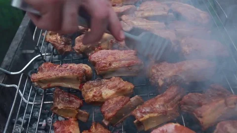 Barbecue Grill Stock Footage 71946485
