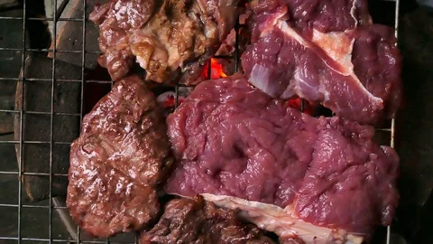 Barbecue on the grill. Stock-Footage 75512172