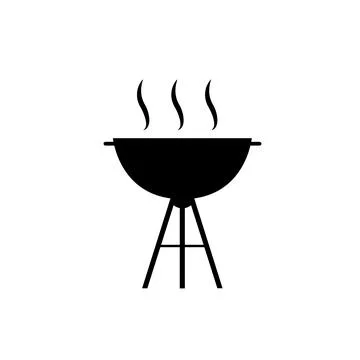 Barbecue Grill Icon Ilustración de archivo