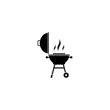 Barbecue Grill Icon. Vector icon. Stock Illustration