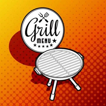 Barbecue grill Stock Illustration