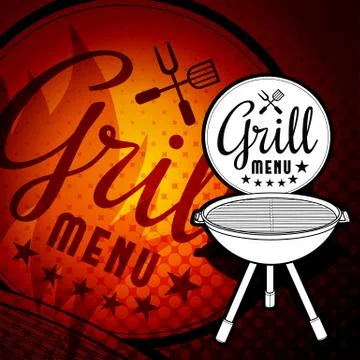 Barbecue grill Stock Illustration