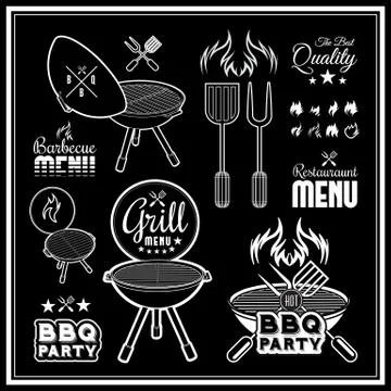Barbecue grill Stock Illustration