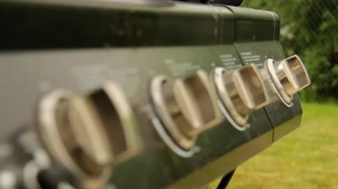 Barbecue Grill Knobs 스톡 동영상 53619873