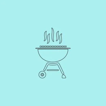 Barbecue  grill menu icon vector illustration Stock Illustration