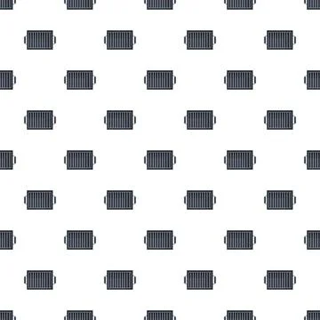 Barbecue grill seamless repeating pattern design Stockillustratie