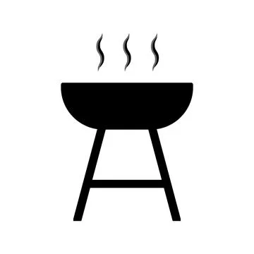 Barbecue icon vector Stock Illustration