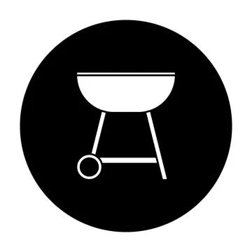 Barbecue icon vector Stock Illustration