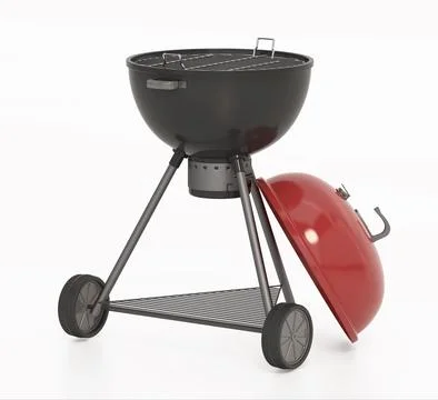 Barbecue isolated on white background. 3D illustration Иллюстрация