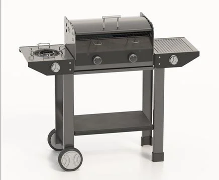 Barbecue isolated on white background. 3D illustration Stock Illustration