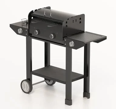 Barbecue isolated on white background. 3D illustration Stock Illustration