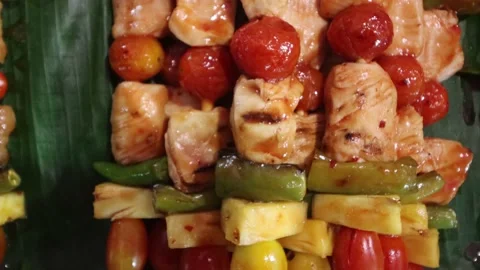 Barbecue kebabs Stock-Footage 134038400