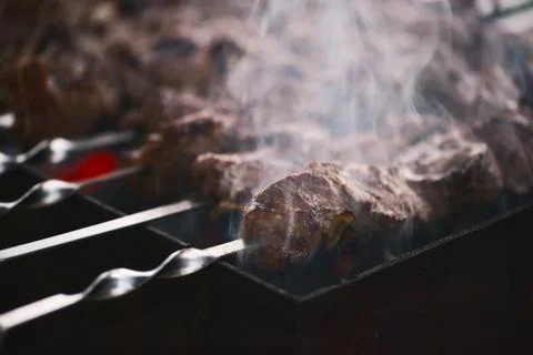 Barbecue kebabs Foto stock