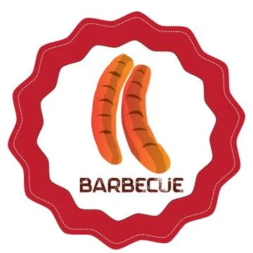 Barbecue label Ilustración de archivo