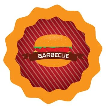 Barbecue label Ilustración de archivo