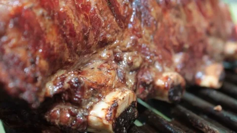 Barbecue meat 02 Video stock 78016275