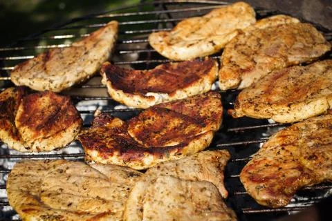 Barbecue meat Stock Photos