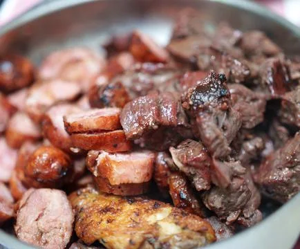 Barbecue meats Stock Photos