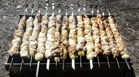 Barbecue on mongale 動画素材 49195007